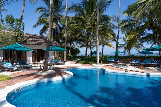Infinity pool overlooking ocean